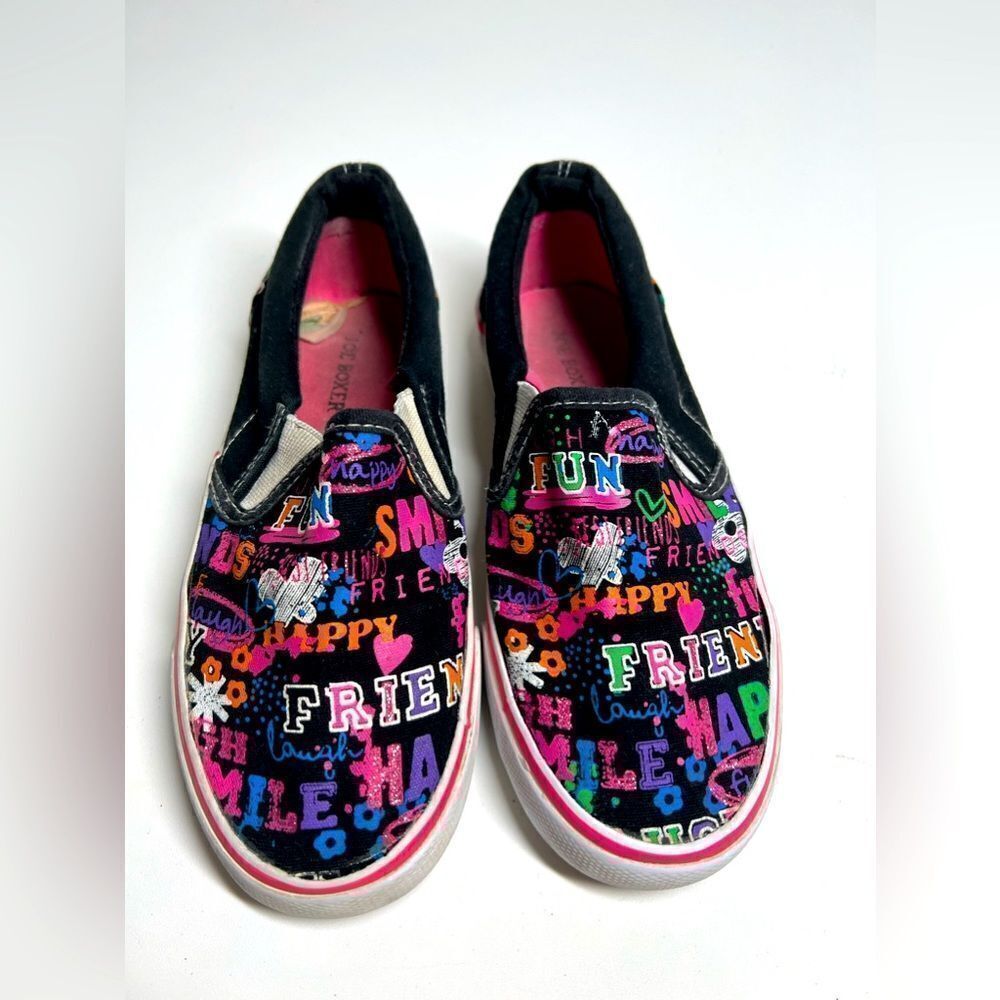 Joe Boxer Girls’ Graffiti Casual Sneakers Size Y 2M